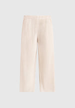 Jonas - Pleated Wide Leg Pants - Cream
