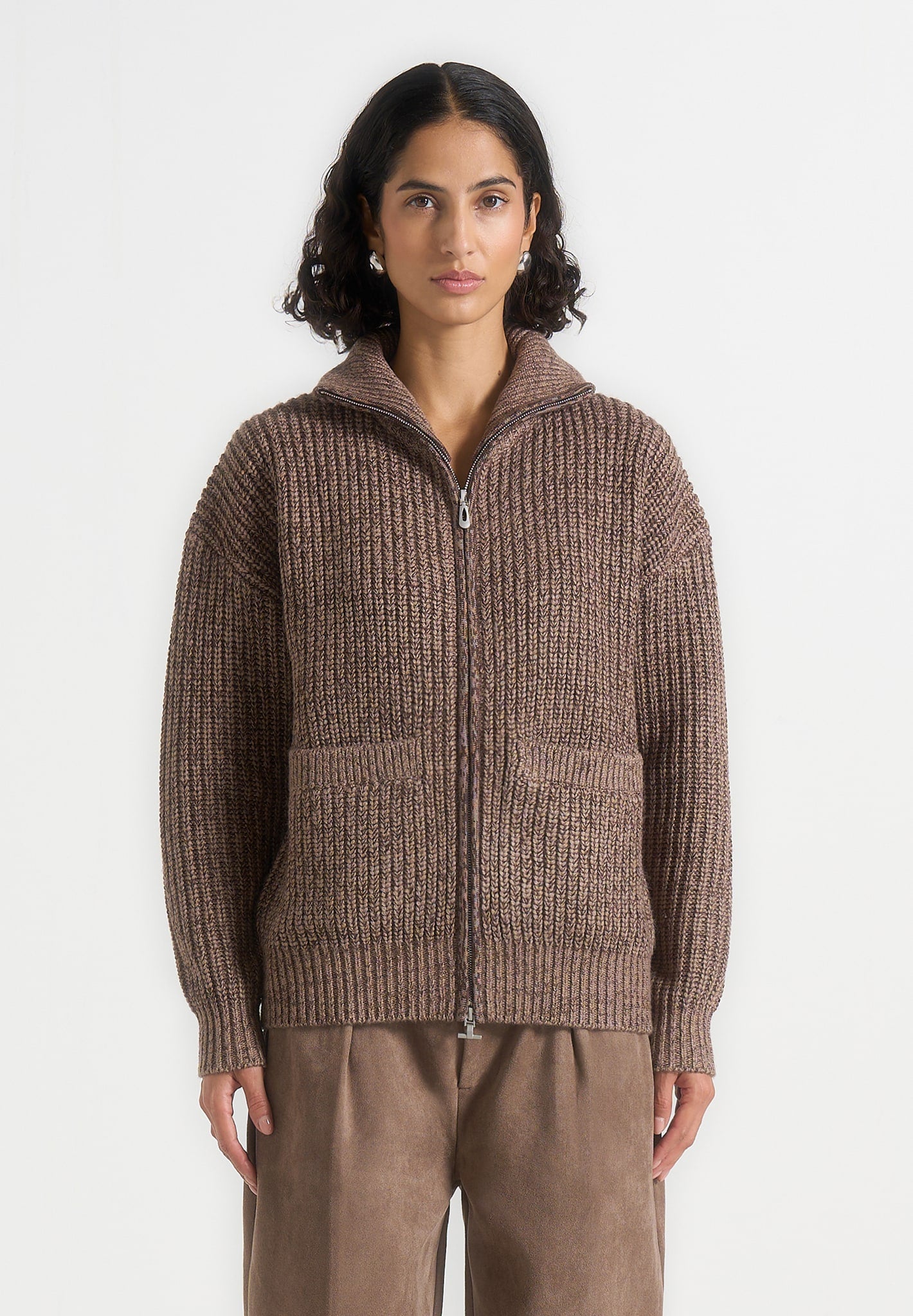 jamie-unisex-speckled-zip-through-jacket-taupe