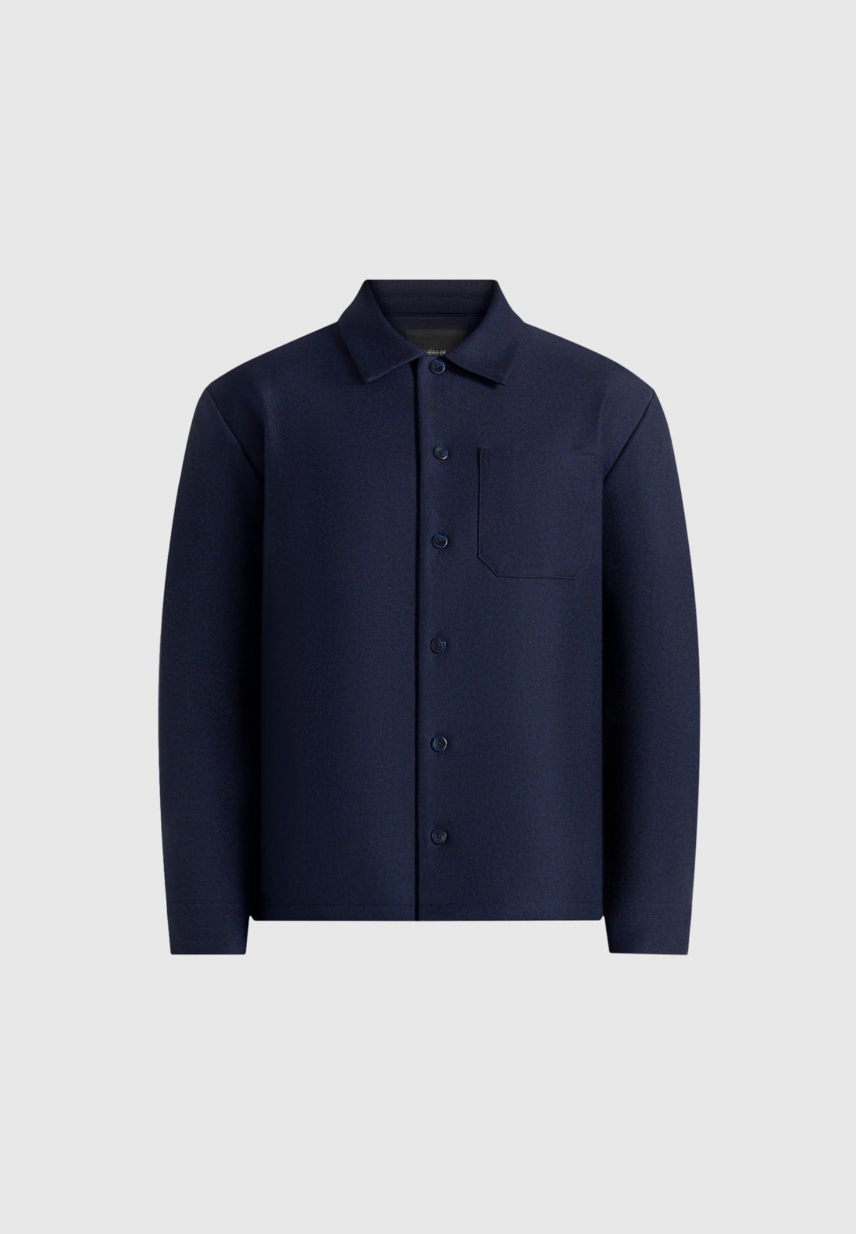 Valentin - Classic Tailored Long Sleeve Shirt - Navy