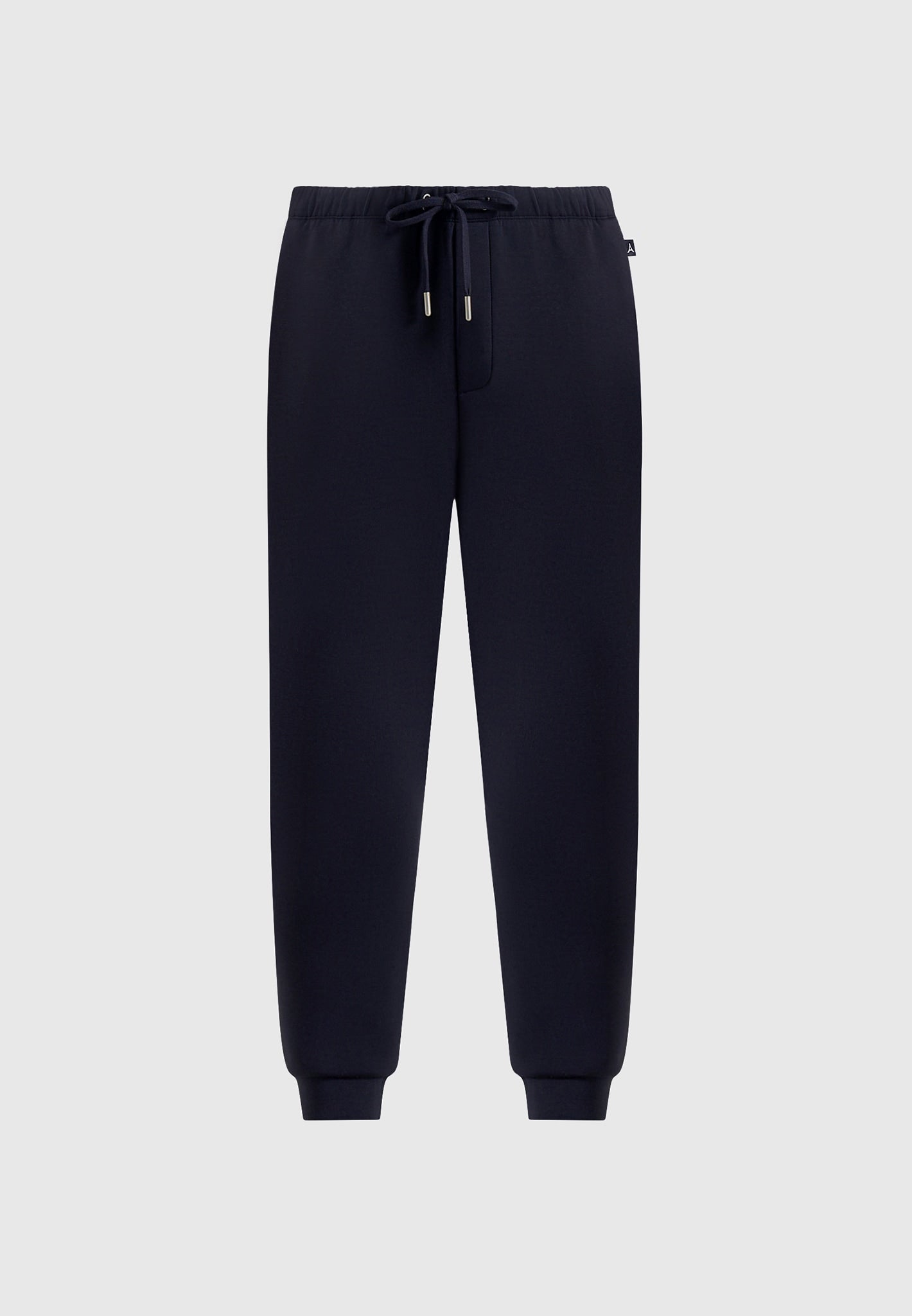 Dion - Neoprene Minimal Tapered Fit Cuffed Joggers - Navy