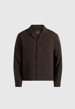 Valen - Applique Detail Long Sleeve Shirt - Brown