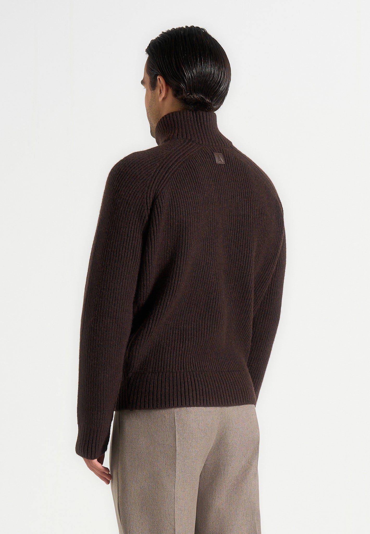 Rami - Suede & Knit Jacket - Brown