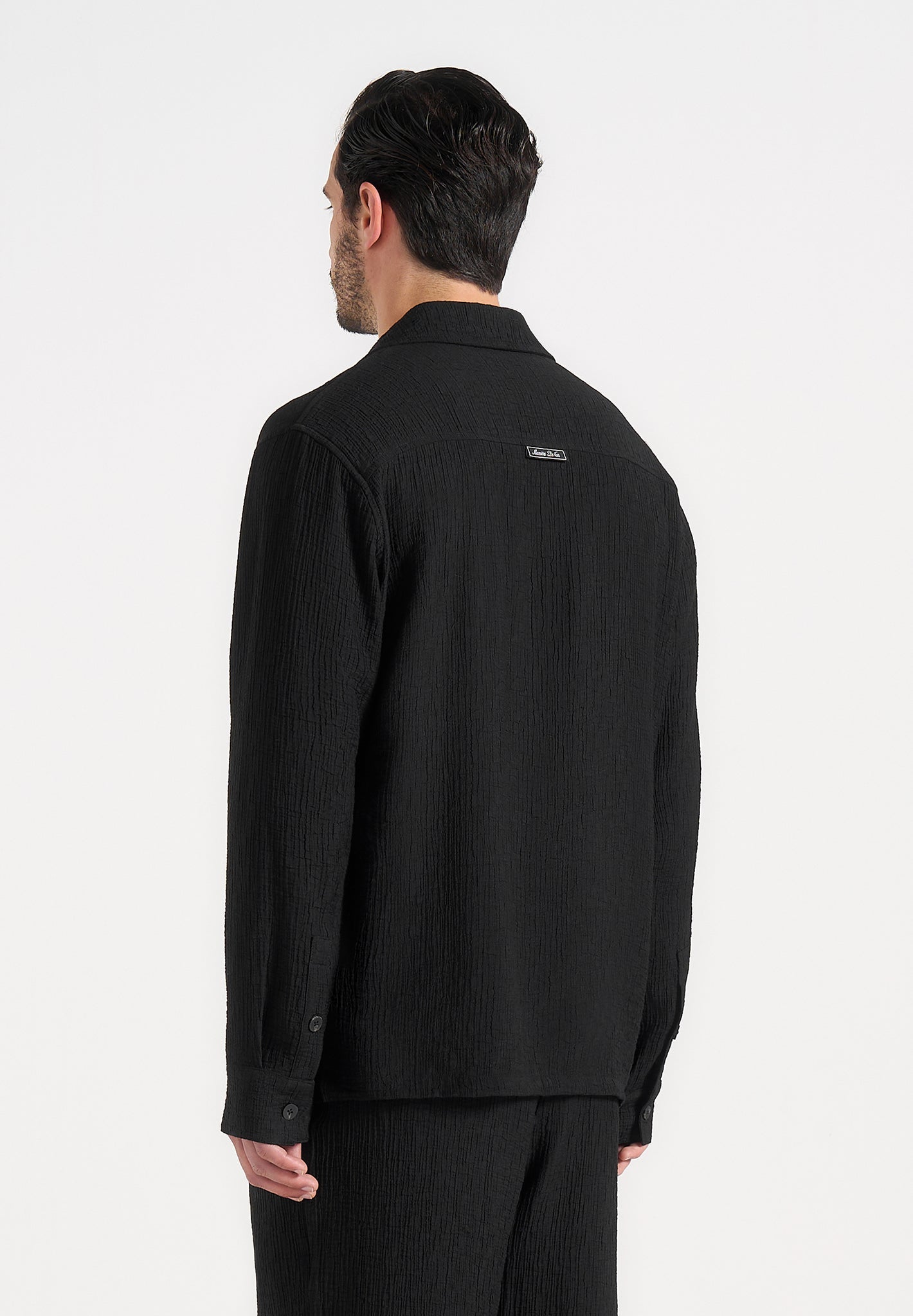bailey-unisex-textured-long-sleeve-shirt-black