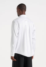 Carter - Unisex Oversized Satin Shirt - White