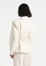 marie-twist-sleeve-tailored-blazer-with-belt-cream