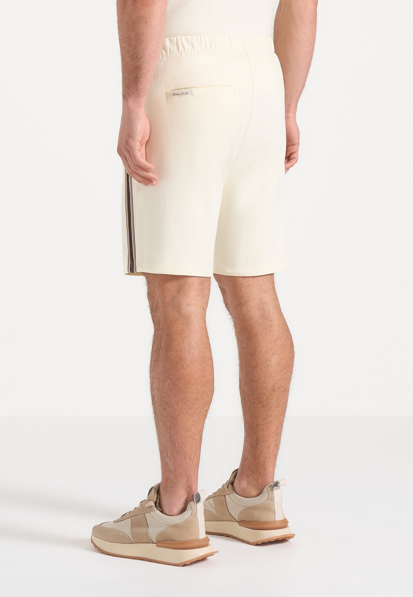 Taylor - Taped Cotton Shorts - Cream
