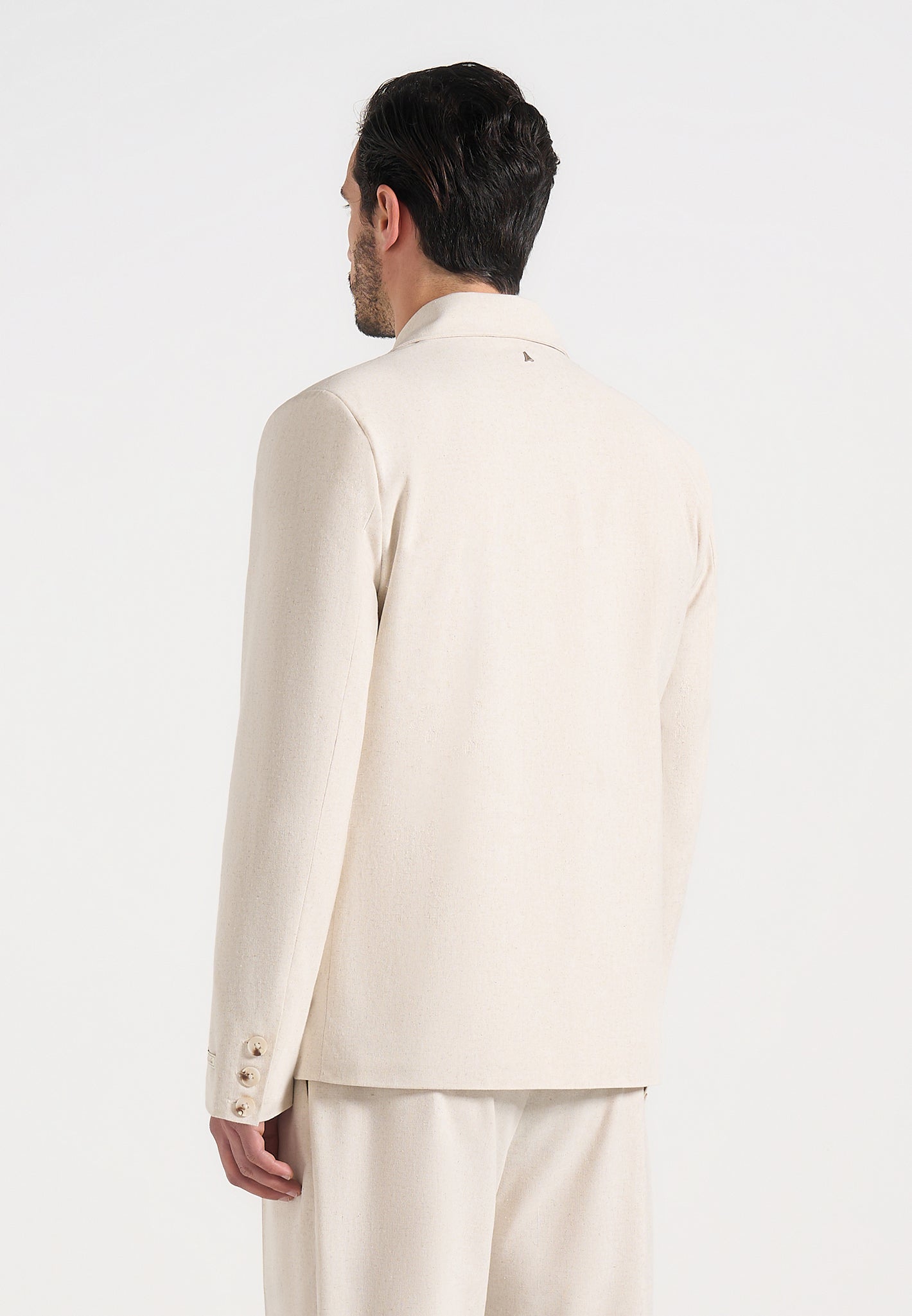 Didier - Double Breasted Linen Blazer - Natural