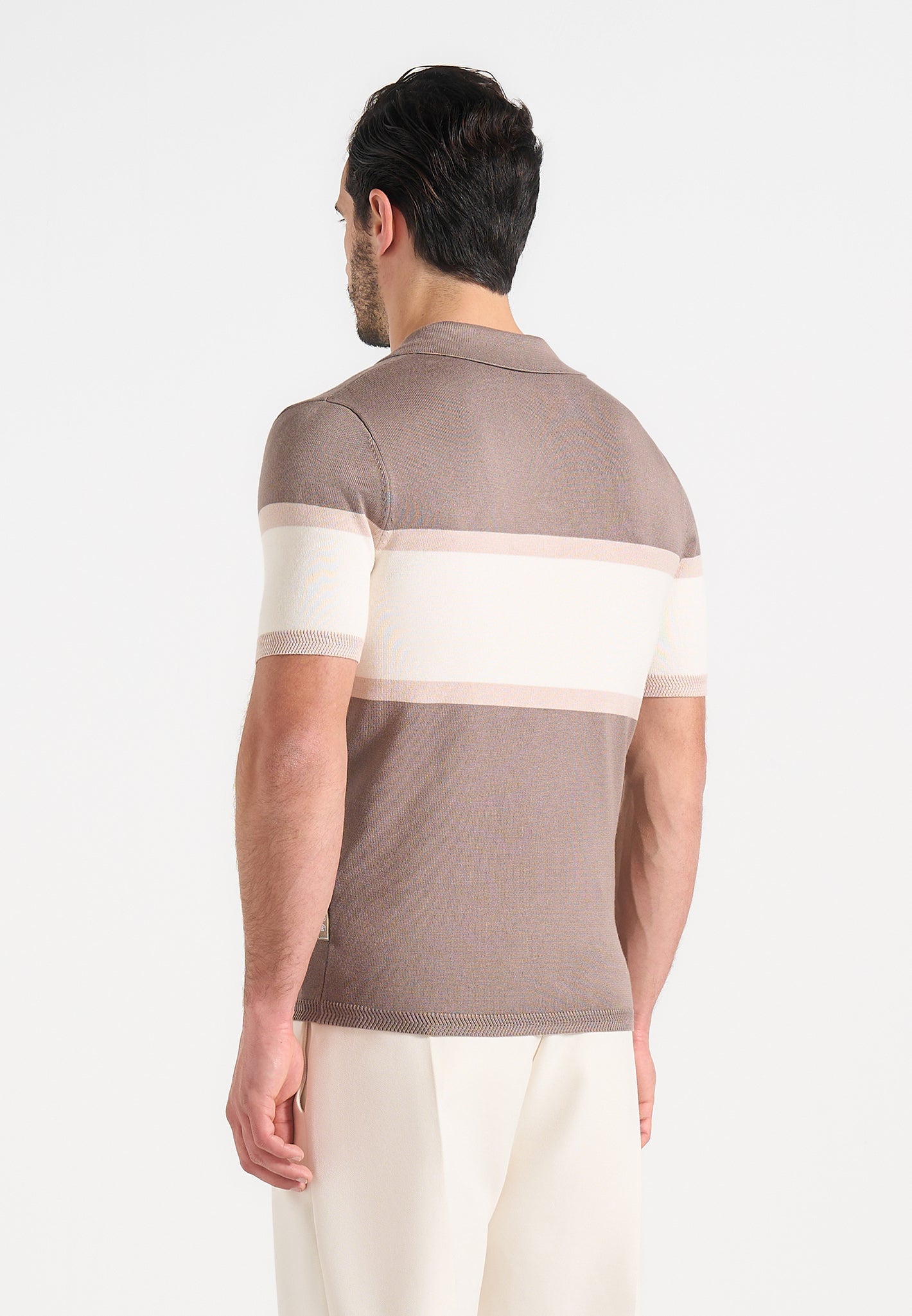 enzo-colour-block-polo-top-mushroom