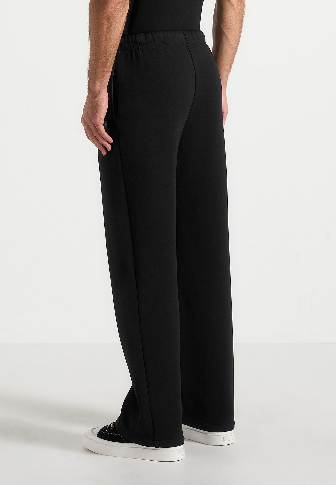 Avery - Unisex Neoprene Relaxed fit Joggers - Black