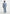 Damien - Boucle Denim Jacket With Back Pleat - Blue
