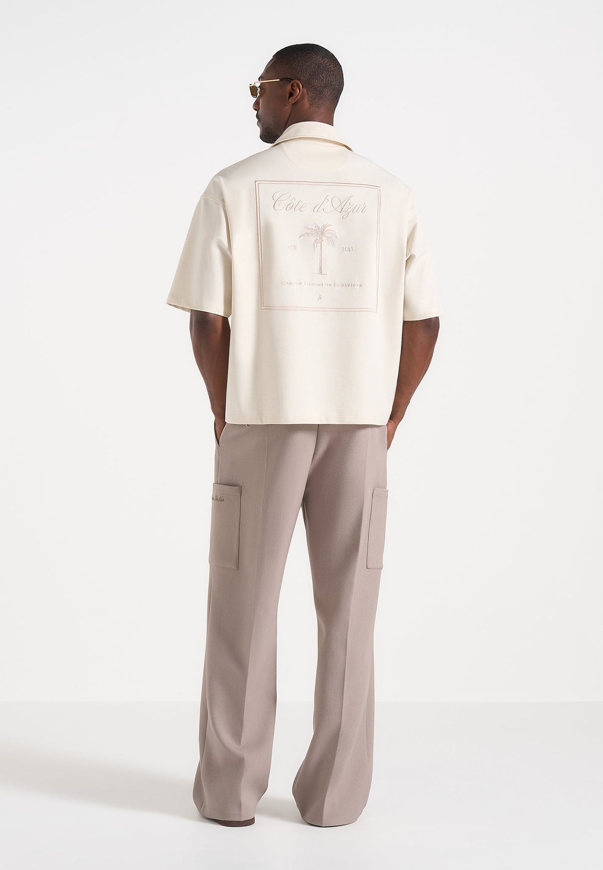 Alexis - Unisex Cote d'Azur Boxy Shirt - Cream