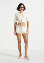 elina-tweed-mini-shorts-with-belt-cream