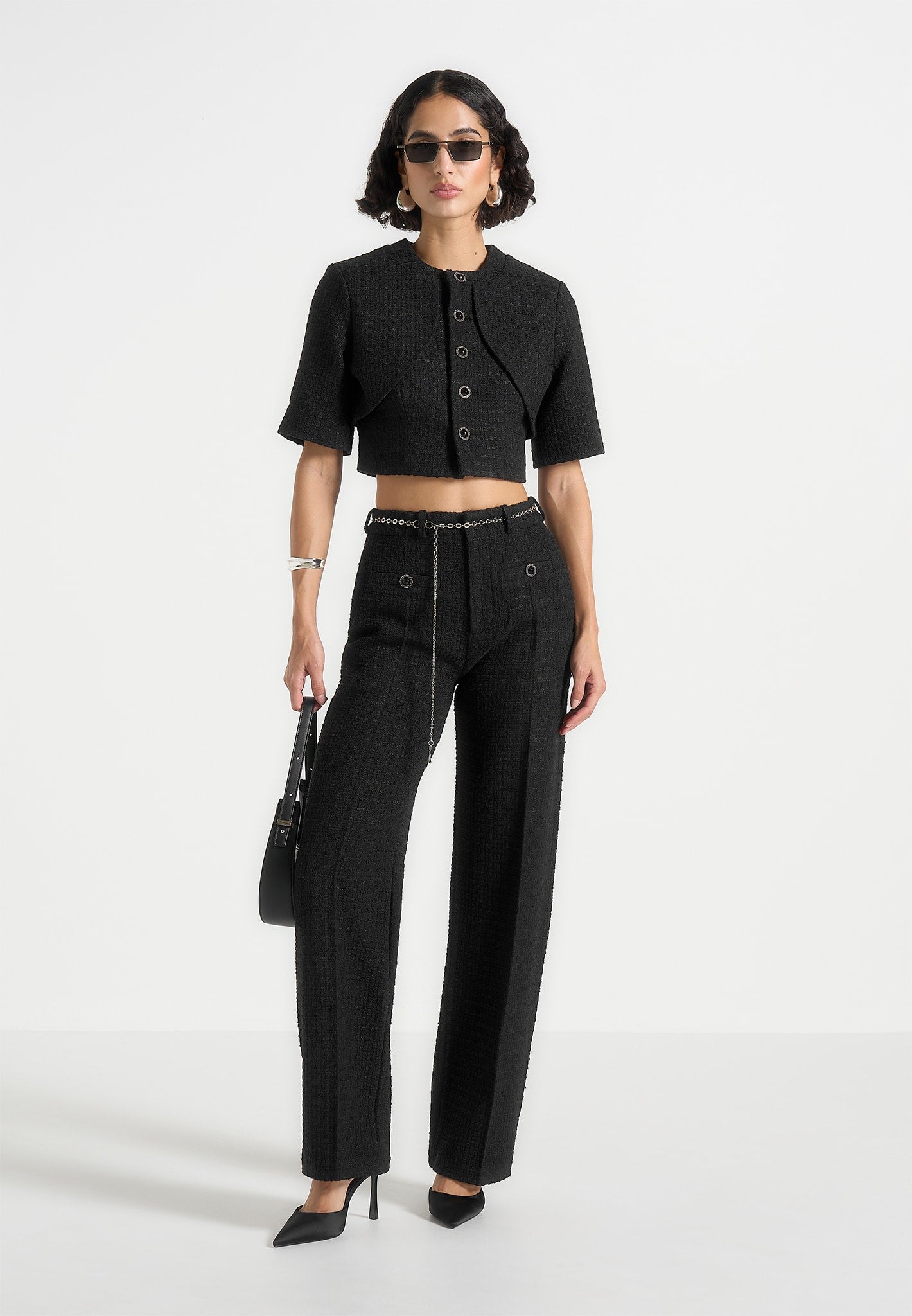 alba-tweed-mock-neck-curve-detailing-top-black