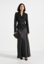 grace-boucle-and-satin-belted-blazer-maxi-dress-black
