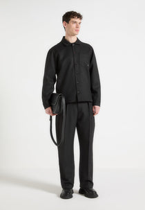 V⁠alentin - Tailored Overshirt - Black