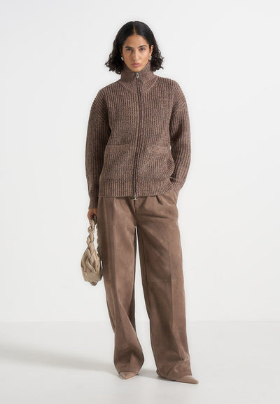 jamie-unisex-speckled-zip-through-jacket-taupe