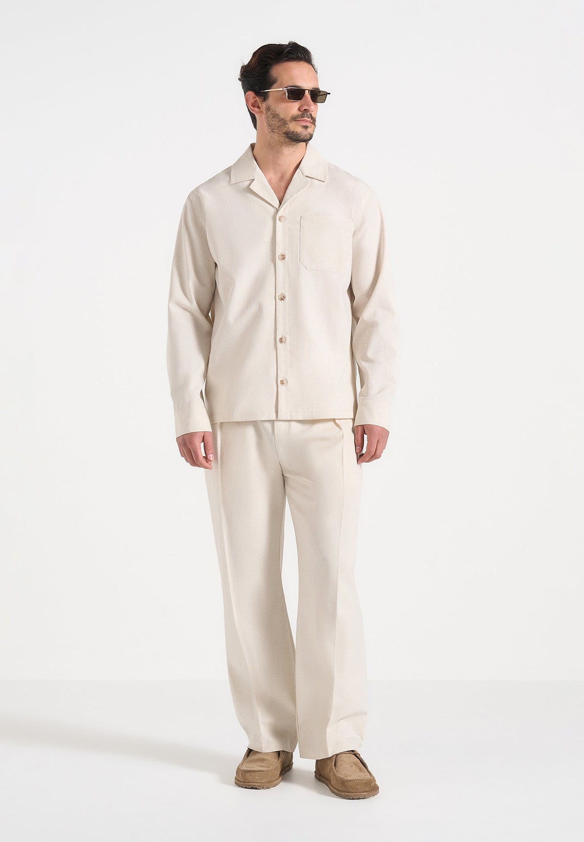 Constant - Linen Long Sleeve Shirt - Natural