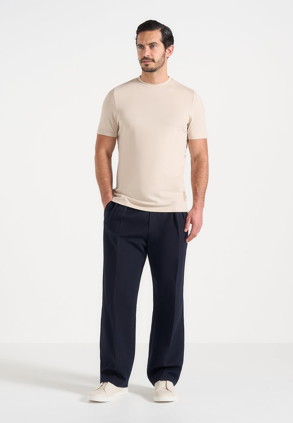 TS003 - Fitted Luxe T-Shirt - Cream