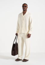 bailey-unisex-textured-long-sleeve-shirt-cream