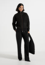 jamie-unisex-speckled-zip-through-jacket-black