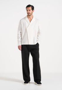 Alban - Double Breasted Shirt - White