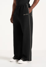 Morgan - Unisex Whipstitch Regular Joggers - Black