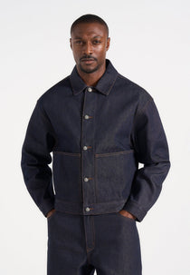 Damien - Boxy Fit Denim Jacket - Indigo