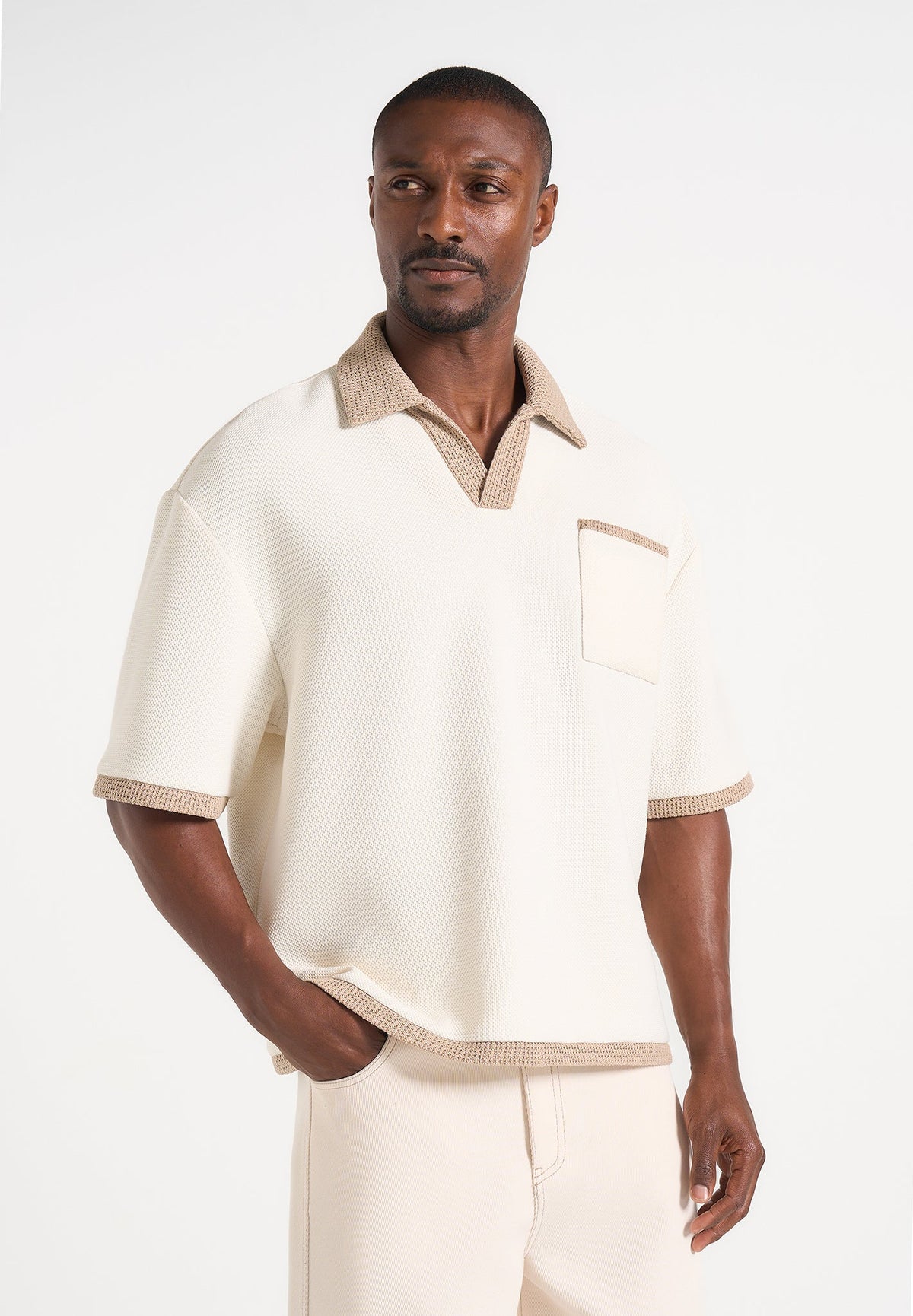 brice-boxy-crochet-detail-polo-shirt-cream