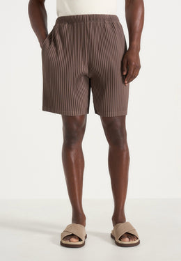 drew-pleated-shorts-brown
