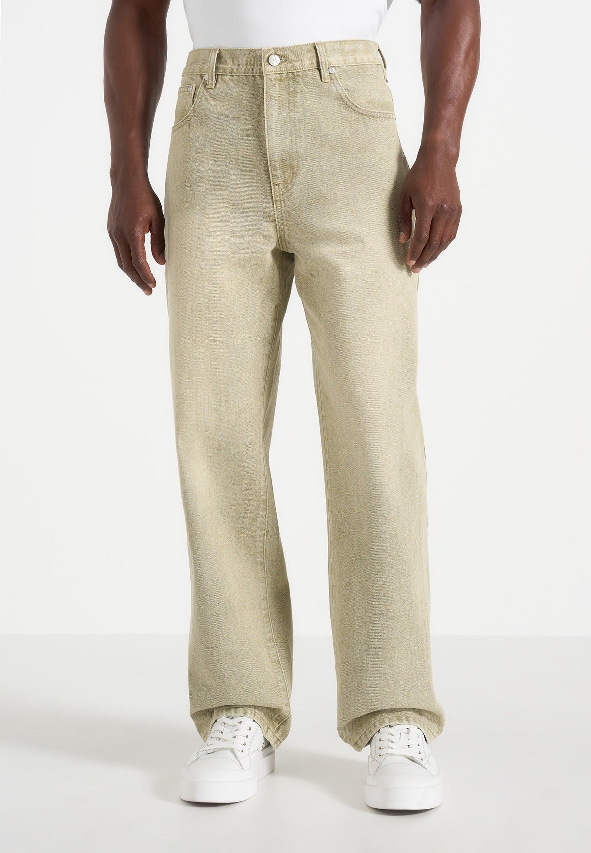 DN002 - Relaxed Fit Denim Jeans - Sage