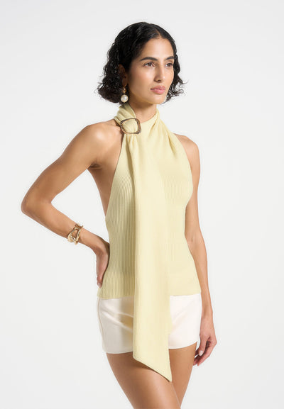 elodie-knitted-draped-halterneck-top-pale-yellow
