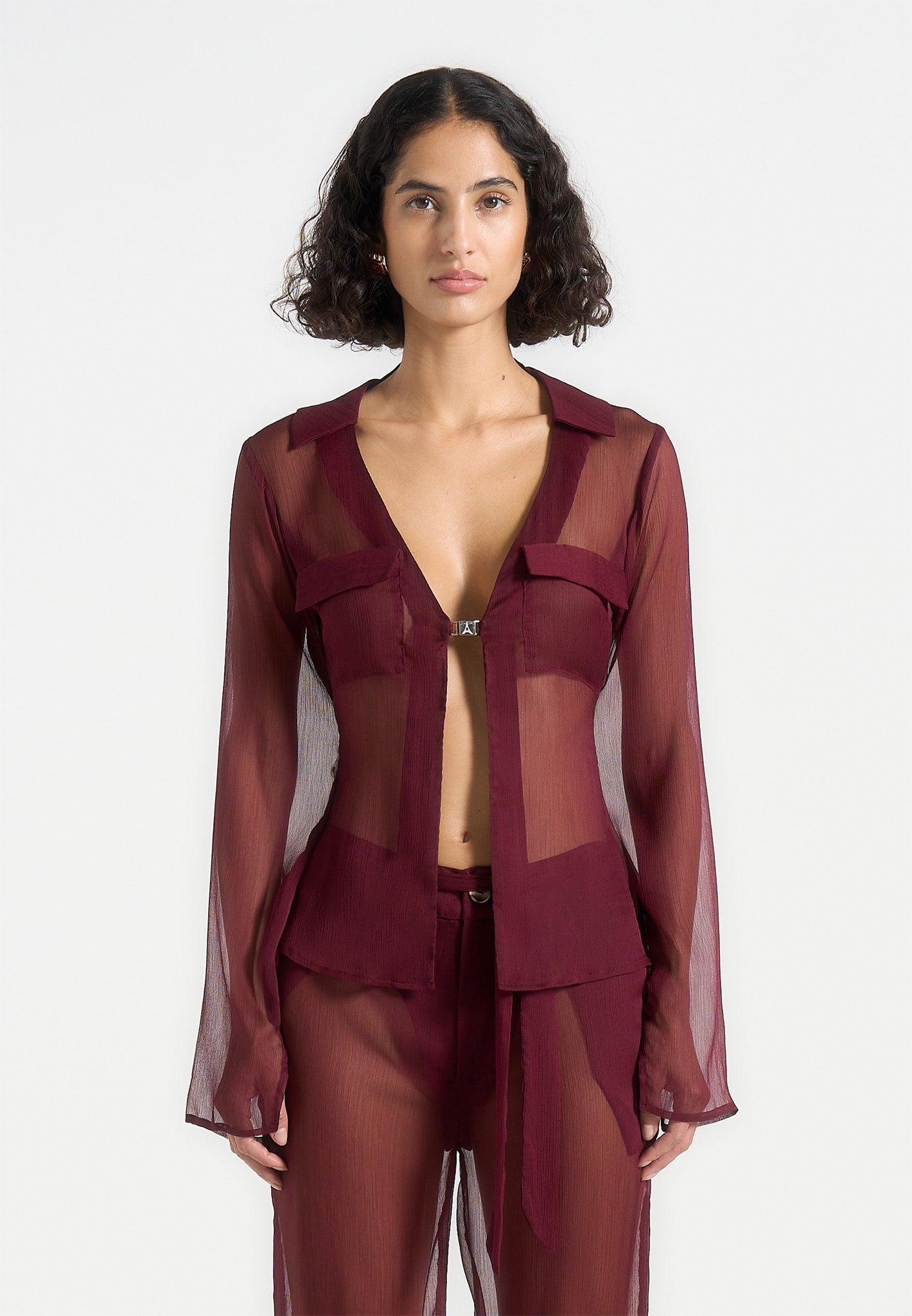 sheer-shirt-with-clasp-wine-red