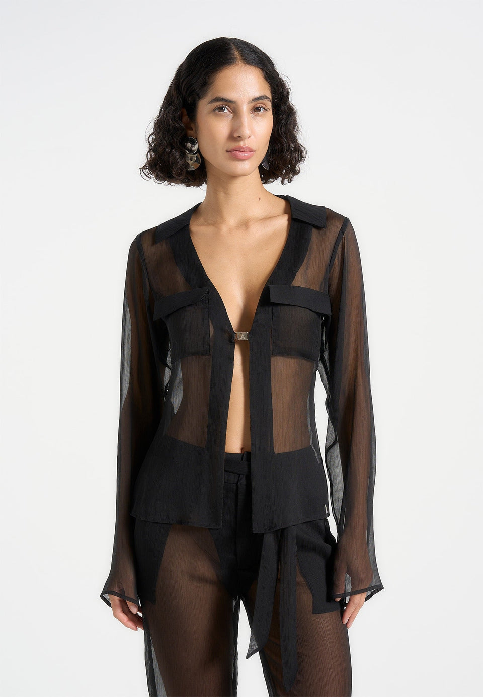 sheer-shirt-with-clasp-black