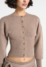 knitted-cinch-waist-cardigan-taupe