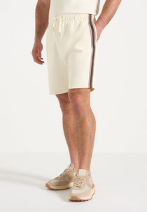 Taylor - Taped Cotton Shorts - Cream