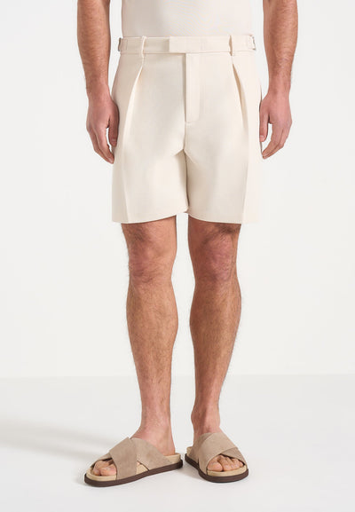 marin-tailored-pleated-shorts-cream