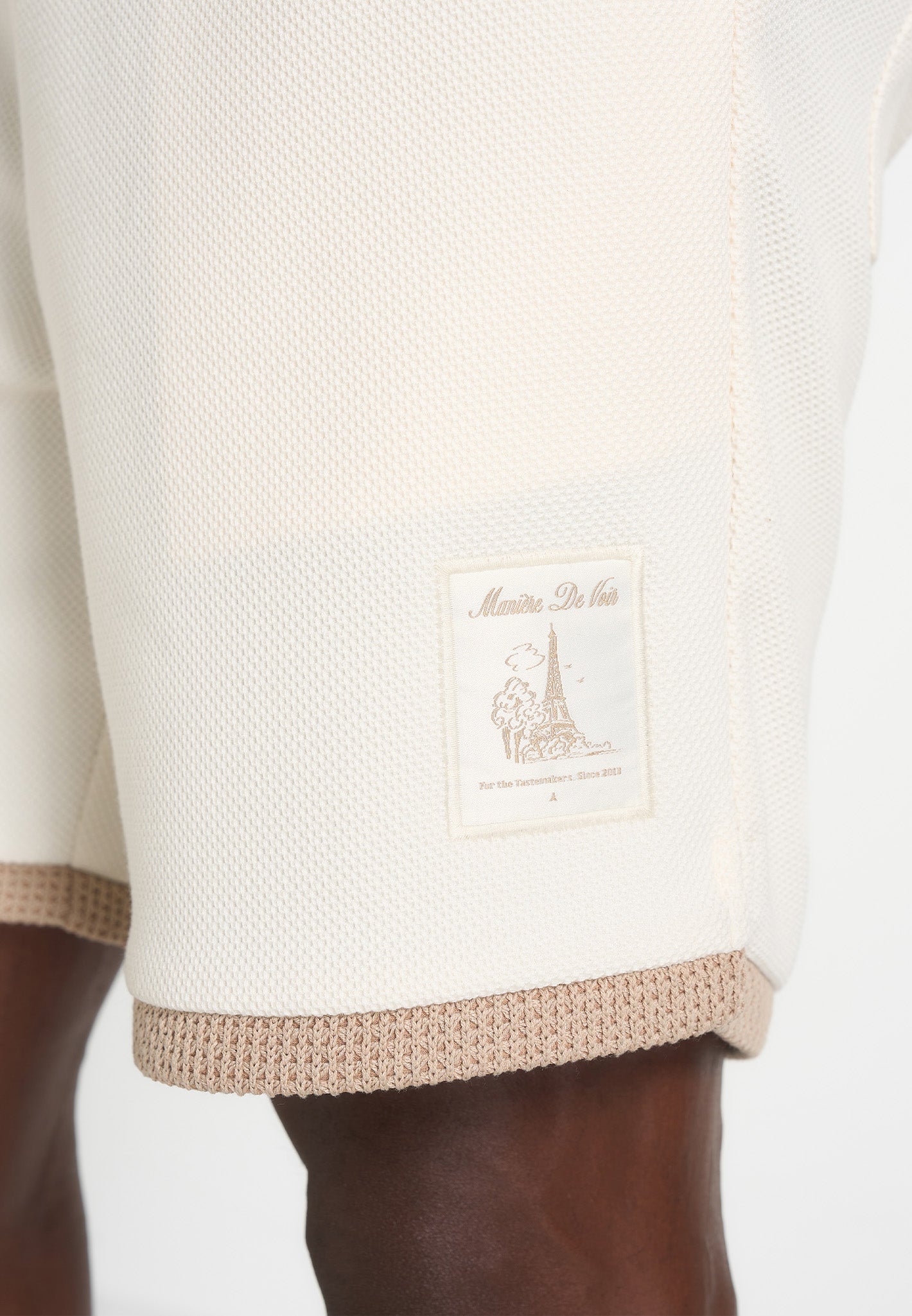 Reuben - Crochet Detail Shorts - Cream 