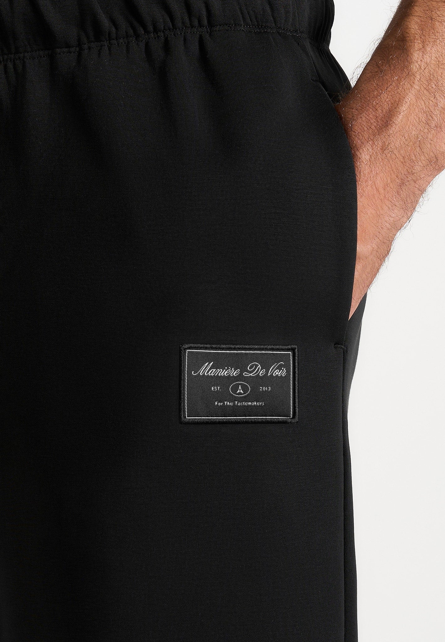 Avery - Unisex Neoprene Relaxed fit Joggers - Black