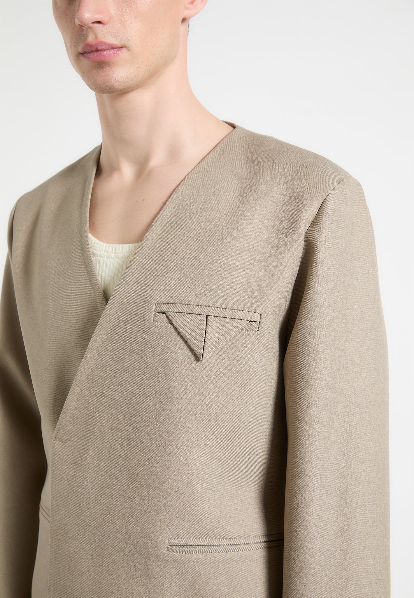 colin-collarless-double-breasted-minimal-blazer-beige
