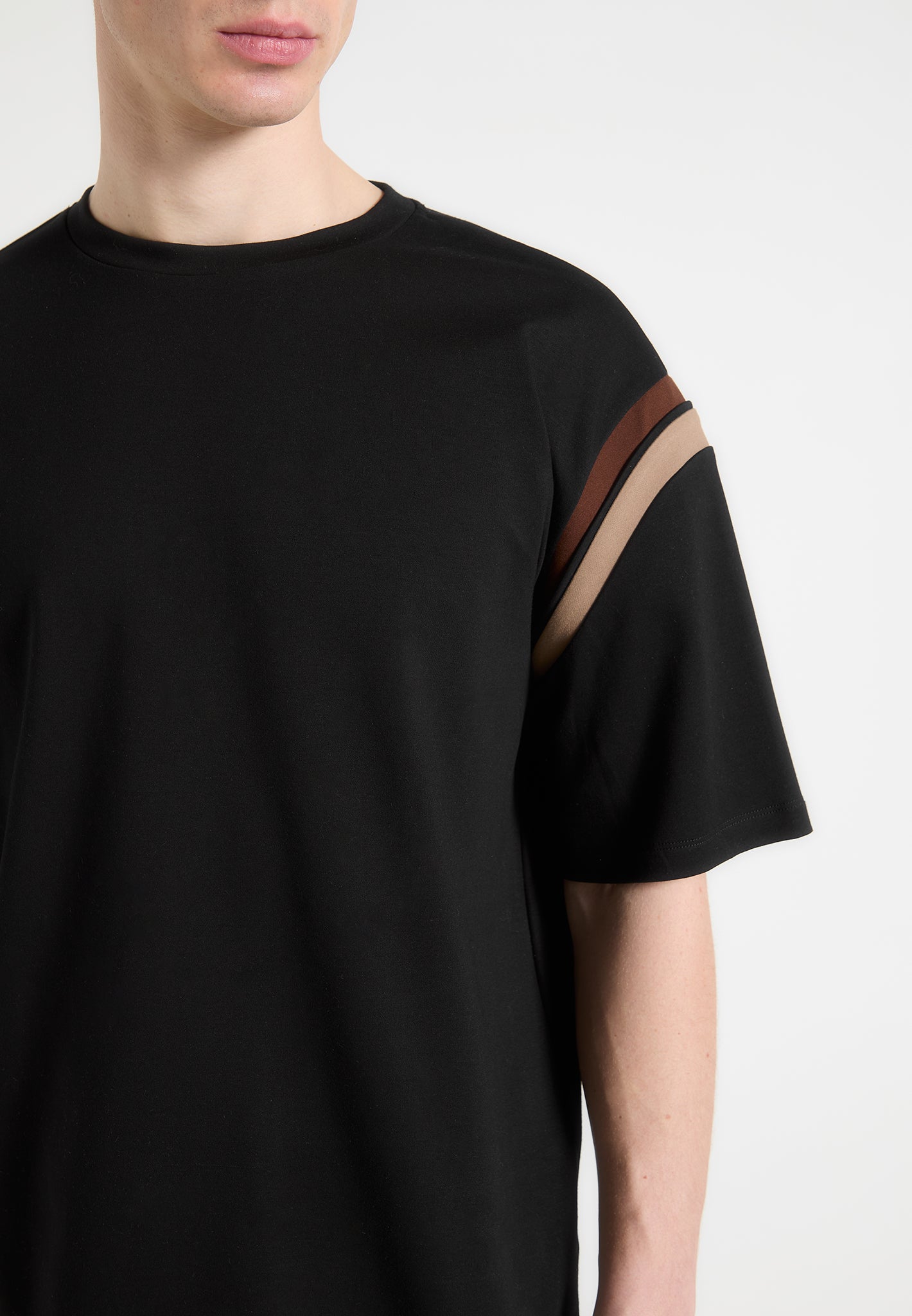 georges-varsity-cotton-t-shirt-black-taupe