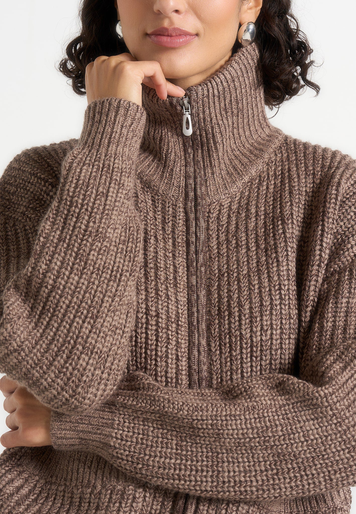 jamie-unisex-speckled-zip-through-jacket-taupe