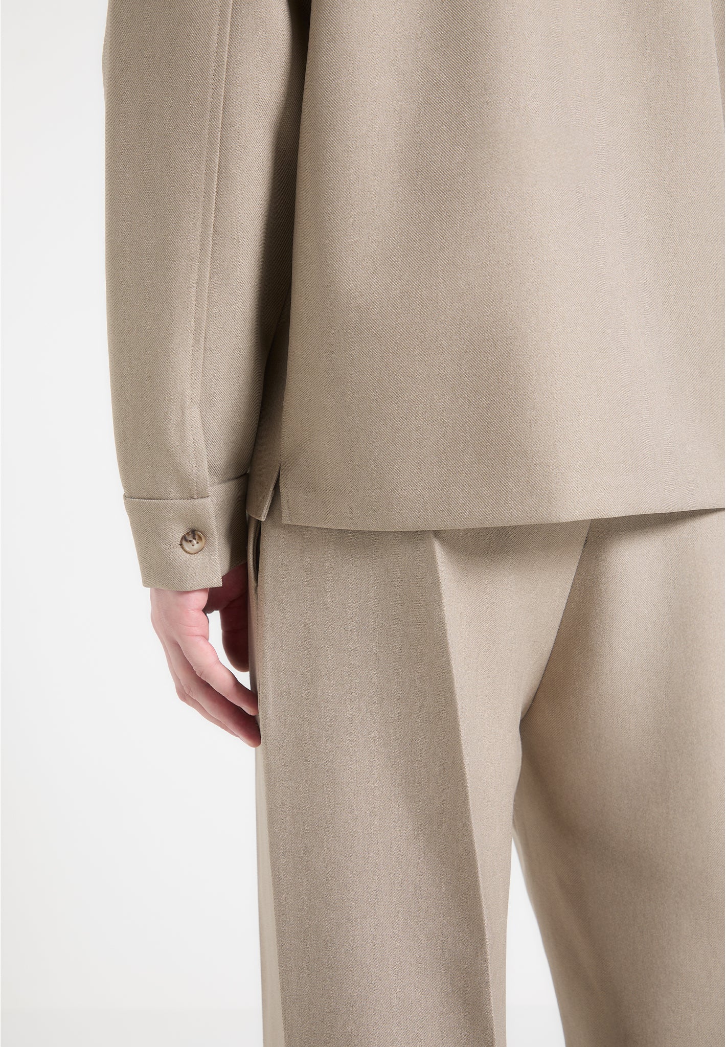 Tailored Overshirt - Beige