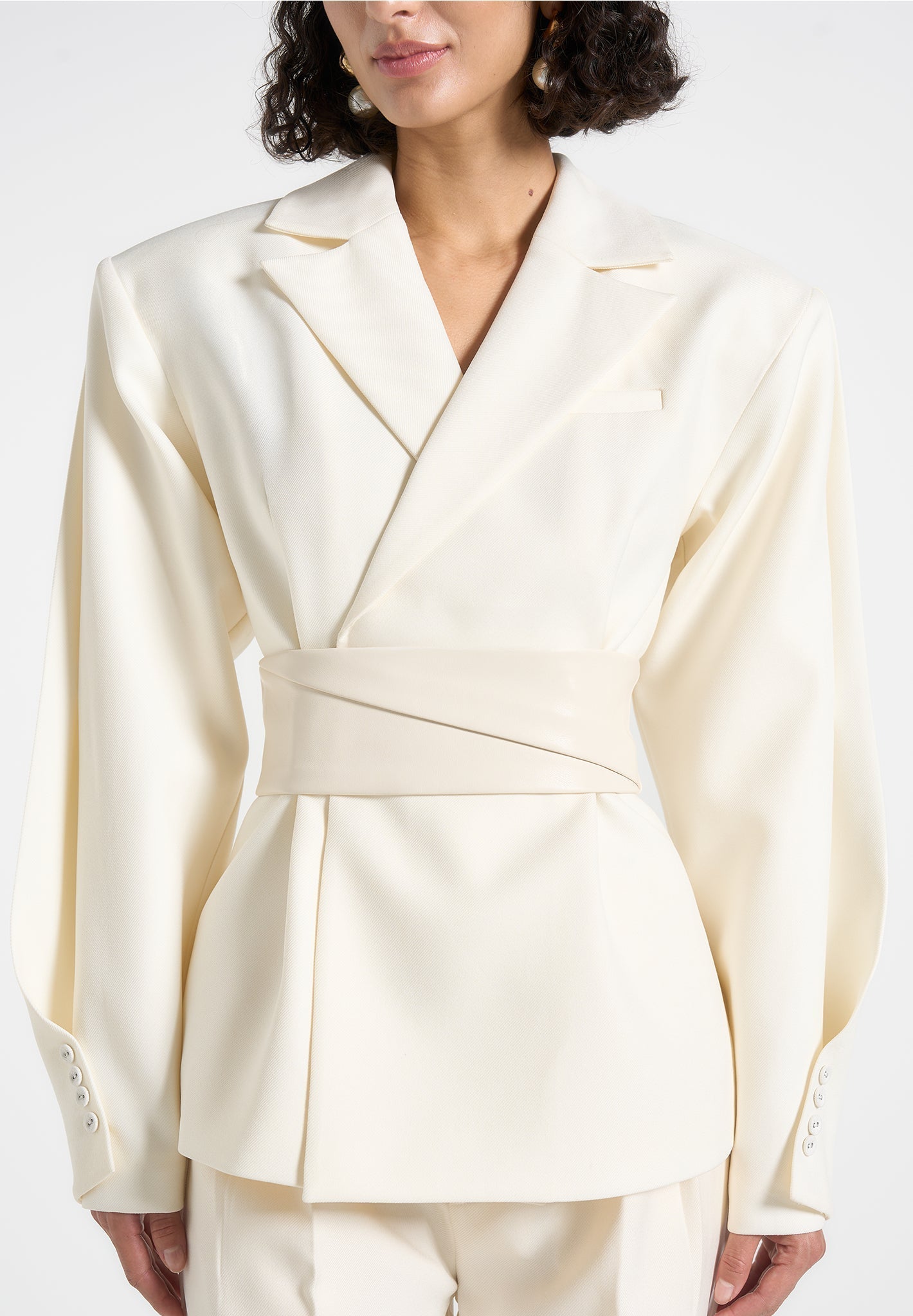 marie-twist-sleeve-tailored-blazer-with-belt-cream