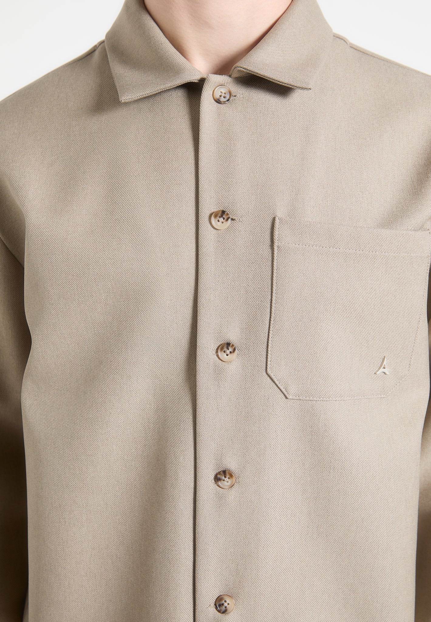 Tailored Overshirt - Beige