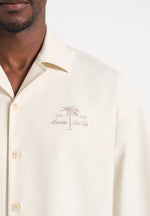 Alexis - Unisex Cote d'Azur Boxy Shirt - Cream