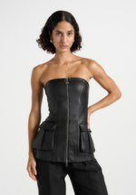 vegan-leather-longline-bandeau-top-black