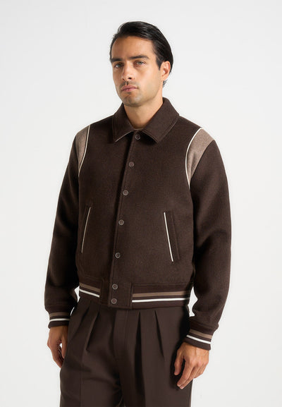 nico-contrast-wool-varsity-jacket-brown