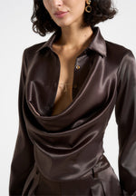 satia-satin-cowl-shirt-with-chain-detail-brown