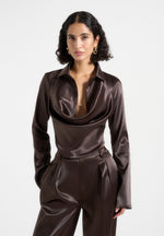 satia-satin-cowl-shirt-with-chain-detail-brown