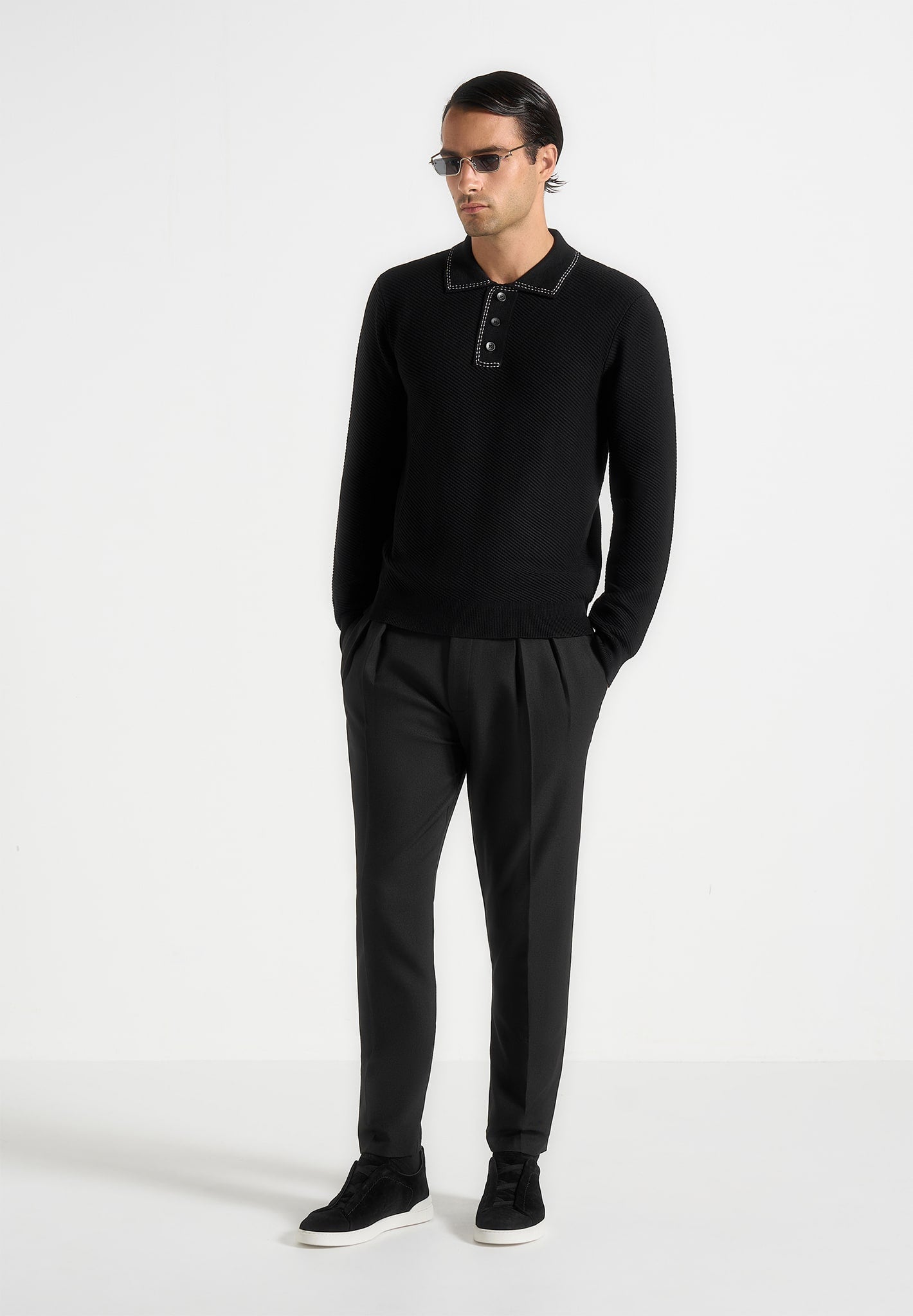 aymeric-whipstitch-detail-long-sleeve-knit-polo-shirt-black